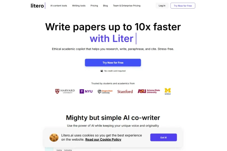 Litero AI: The Ultimate AI Writing Assistant for Academic Excellence