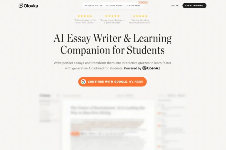 Olovka AI Essay Writer Review – Write Smarter, Not Harder