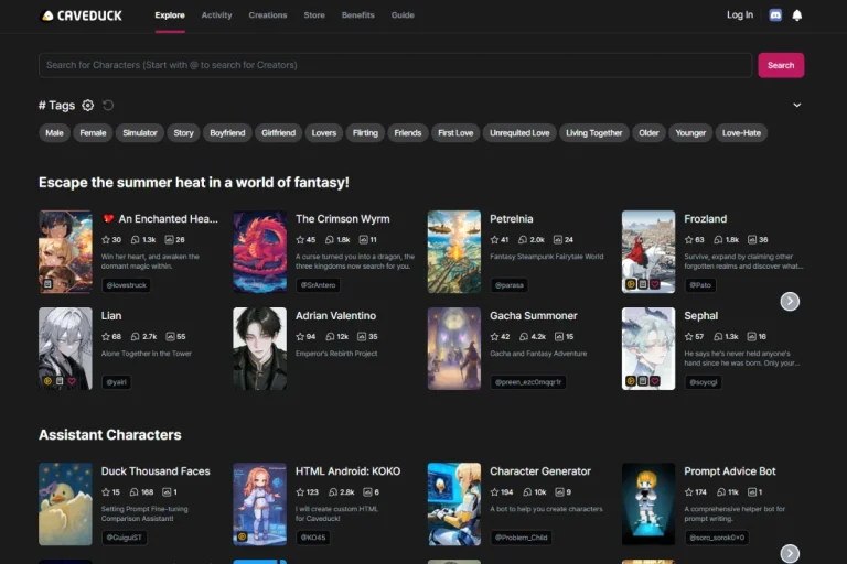 CAVEDUCK AI: The Ultimate AI-Powered Character Creation Platform