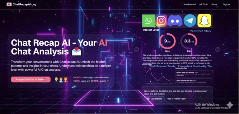 Chat Recap AI – Your AI Chat Analysis for Relationships
